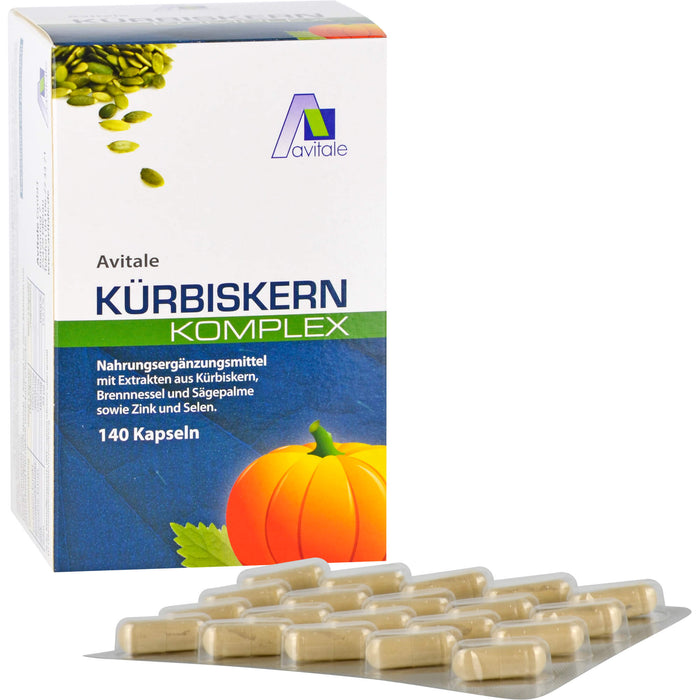 Avitale Kürbiskern Komplex Kapseln, 140 pcs. Capsules