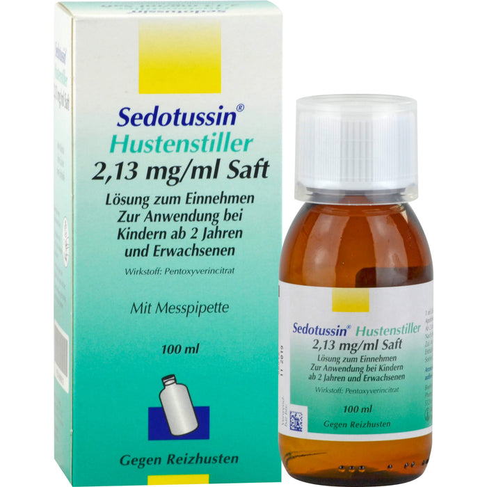 Sedotussin Hustenstiller 2,13 mg/ml Saft Lösung zum Einnehmen, 100 ml Solution