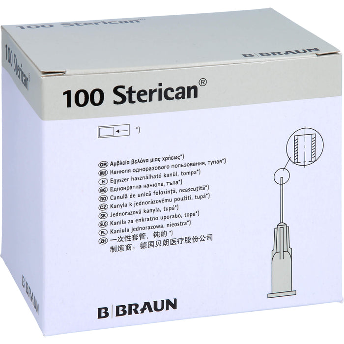 B. BRAUN Sterican Einmalkanülen für Dental-Anästhesie G27 x 1 Zoll 25 mm x 0,40 mm grau, 100 pcs. Cannulas