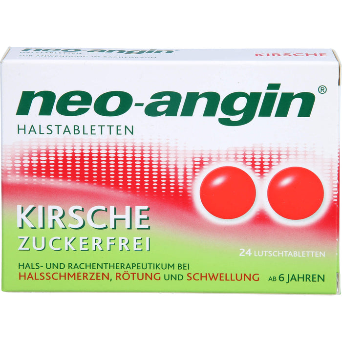 neo-angin Halstabletten Kirsche zuckerfrei, 24 St. Tabletten