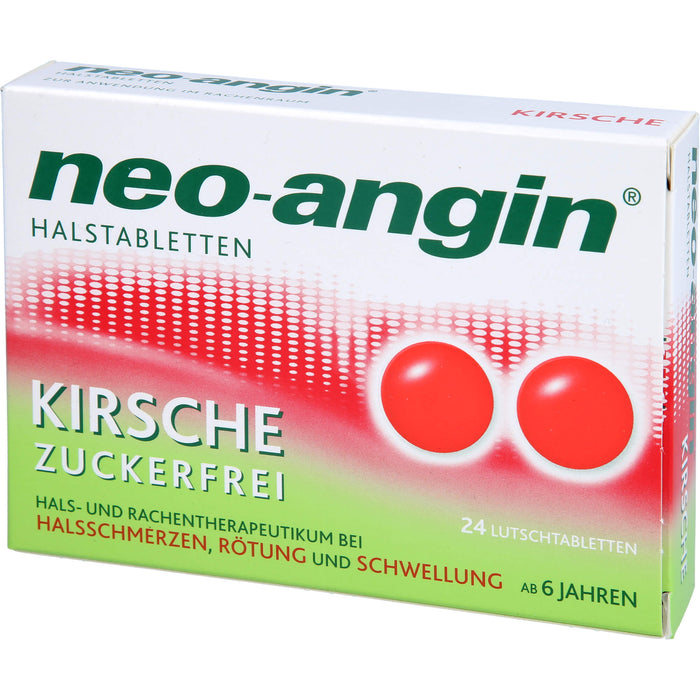 neo-angin Halstabletten Kirsche zuckerfrei, 24 St. Tabletten