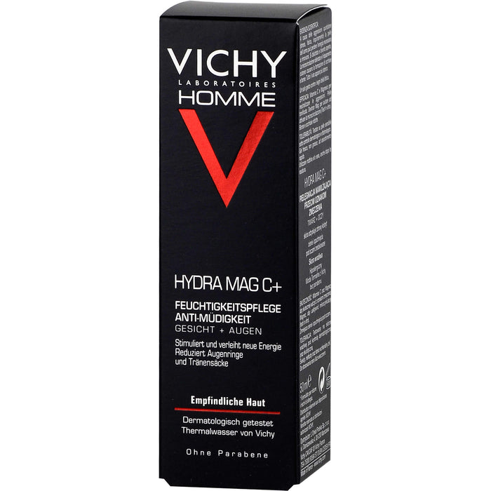 VICHY Homme Hydra Mag C+ Anti-Müdigkeit Feuchtigkeitspflege, 50 ml Crème