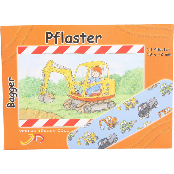 KINDERPFLASTER BAGGER - BRIEFCHEN, 10 St. Pflaster