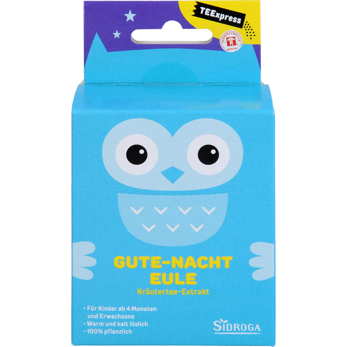 SIDROGA TEExpress Gute-Nacht-Eule Kräutertee-Extrakt Beutel, 15 St. Filterbeutel