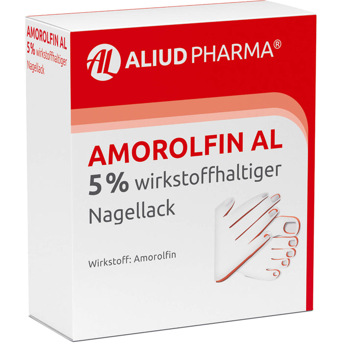 Amorolfin AL 5 % wirkstoffhaltiger Nagellack, 5 ml Vernis à ongles contenant une substance active