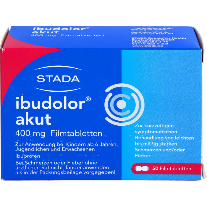 ibudolor akut 400 mg Filmtabletten, 50 St. Tabletten