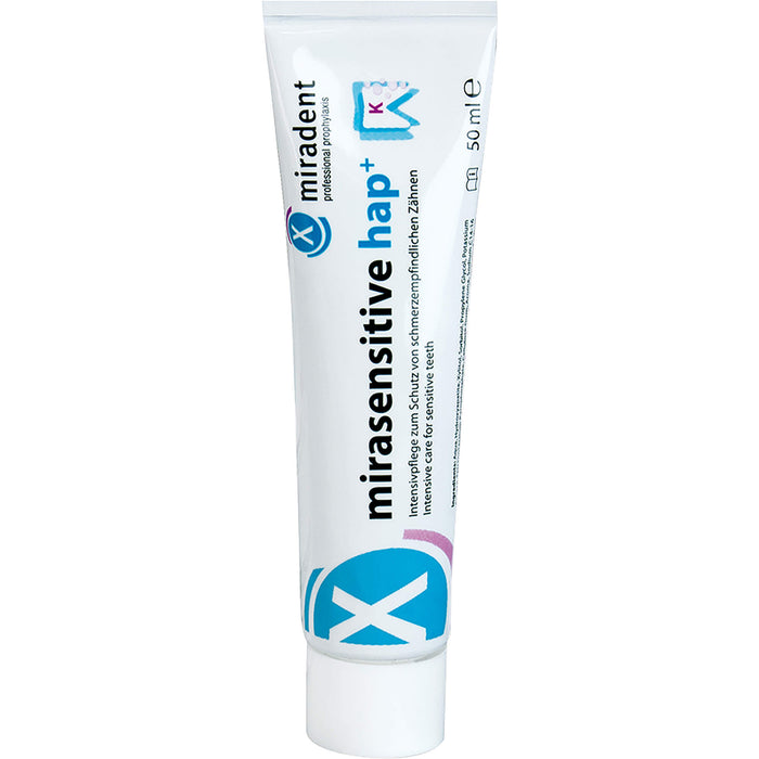 miradent mirasensitive hap+ Zahncreme, 50 ml Dentifrice