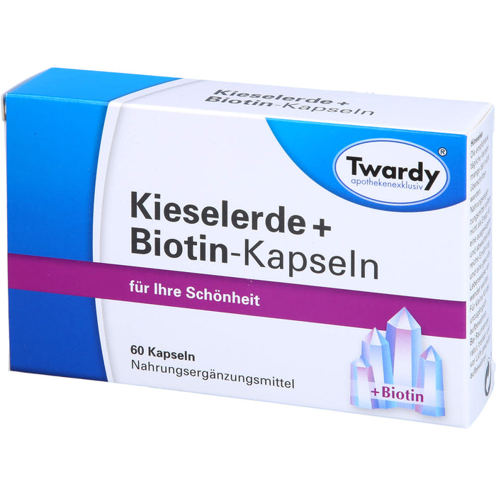 Twardy Kieselerde + Biotin-Kapseln für Ihre Schönheit, 60 pc Capsules