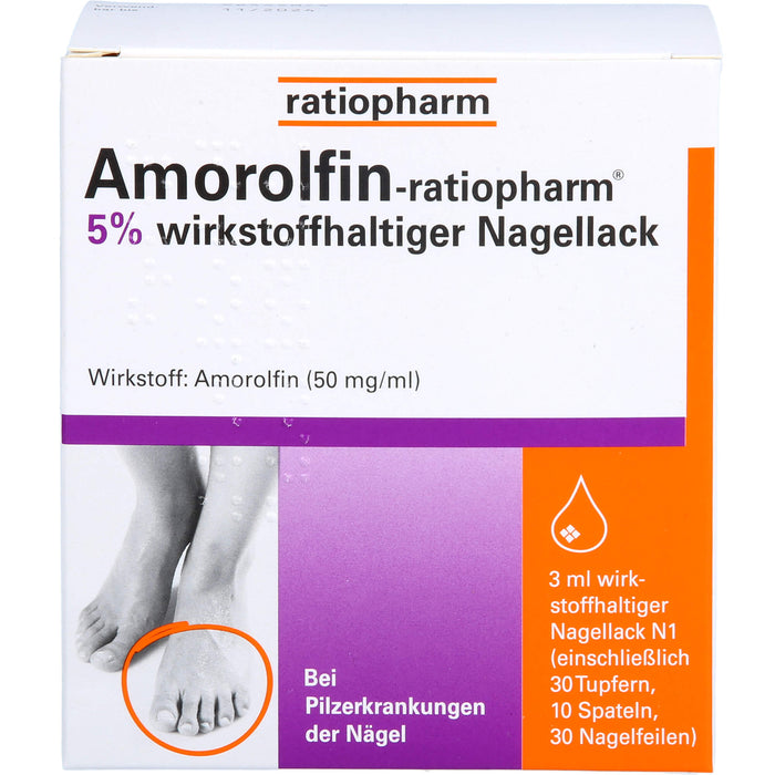 Amorolfin-ratiopharm Nagellack bei Nagelpilz, 3 ml Nail varnish containing active ingredients