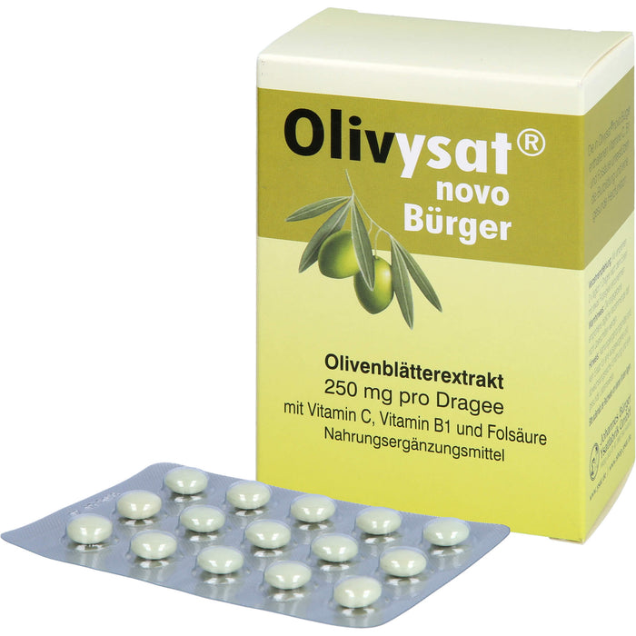 Olivysat novo Bürger Olivenblätterextrakt 250 mg Dragees, 90 St. Tabletten