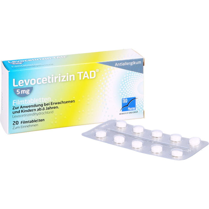 Levocetirizin TAD 5 mg Filmtabletten, 20 pcs. Tablets