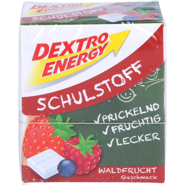 DEXTRO ENERGY Schulstoff Täfelchen mit Waldfruchtgeschmack, 50 g Täfelchen