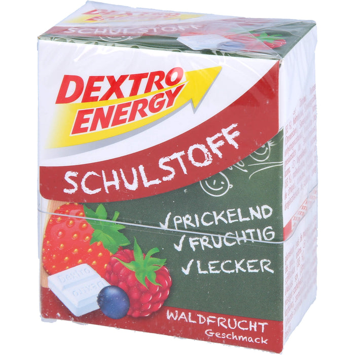 DEXTRO ENERGY Schulstoff Täfelchen mit Waldfruchtgeschmack, 50 g Tablets