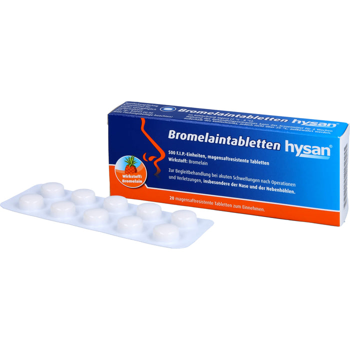 Bromelaintabletten hysan, 20 St. Tabletten