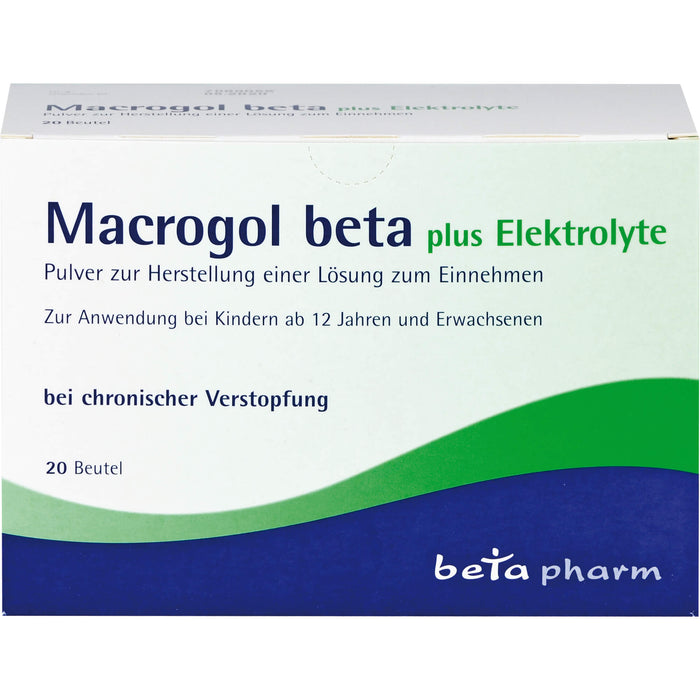 Macrogol beta plus Elektrolyte Pulver, 20 St. Beutel