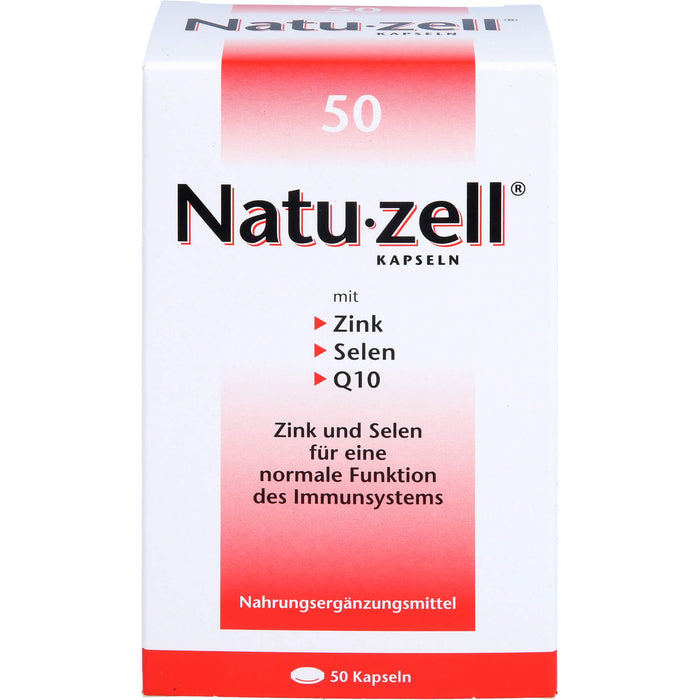 Natu-zell mit Zink, Selen, Q12 Kapseln, 50 pc Capsules