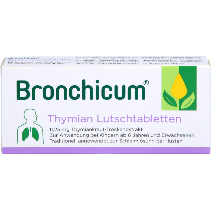 Bronchicum Thymian Lutschtabletten, 20 pcs. Tablets