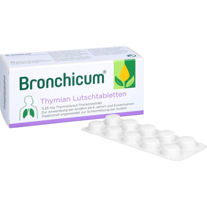 Bronchicum Thymian Lutschtabletten, 50 St. Tabletten