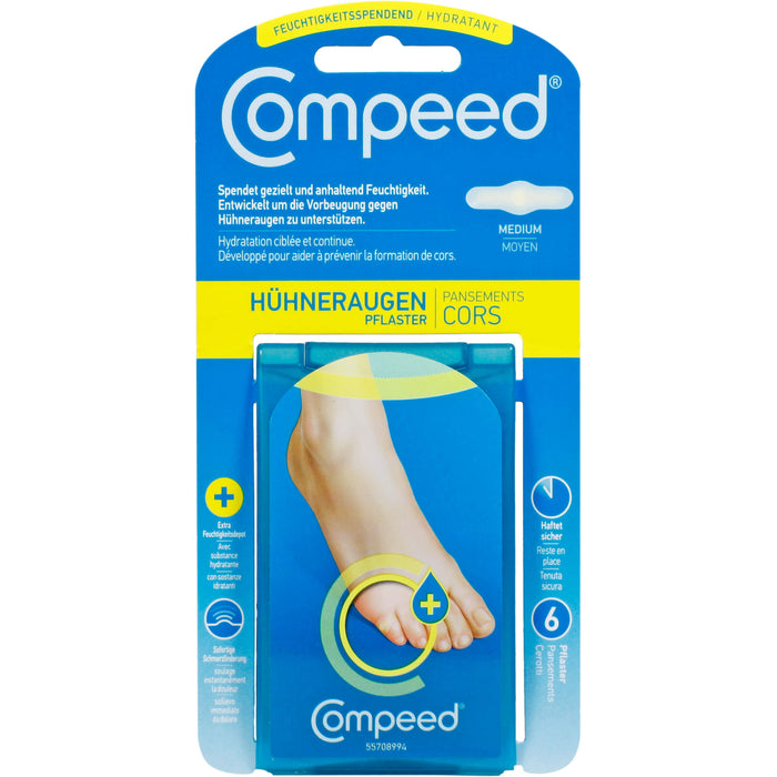 Compeed feuchtigkeitsspendende Hühneraugenpflaster, 6 St PFL