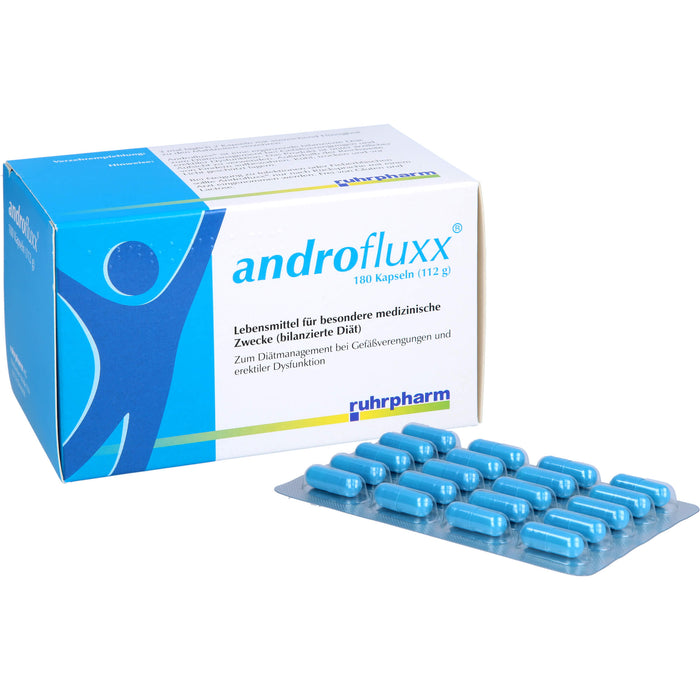 Androfluxx Kapseln bei Gefäßverengungen und erektiler Dysfunktion, 180 pcs. Capsules