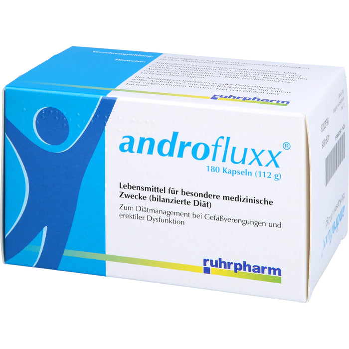 Androfluxx Kapseln bei Gefäßverengungen und erektiler Dysfunktion, 180 pcs. Capsules