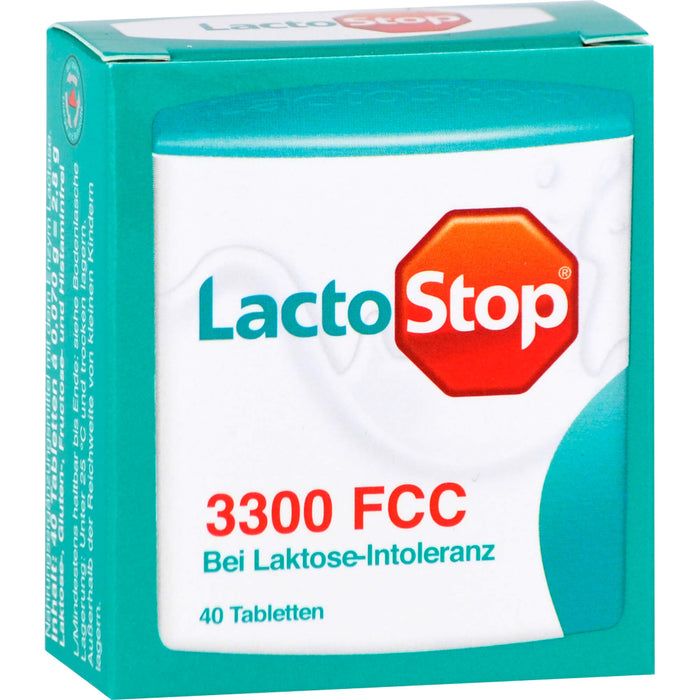 LactoStop 3300 FCC bei Lactose-Intoleranz Tabletten, 40 pcs. Tablets