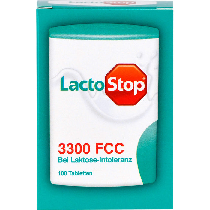 LactoStop 3300 FCC bei Lactose-Intoleranz Tabletten, 100 pc Tablettes