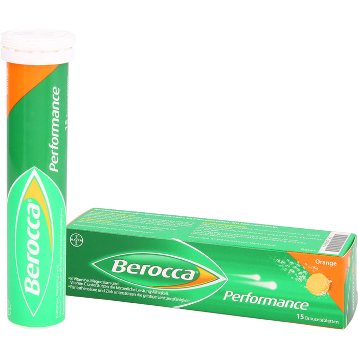 Berocca Performance Orange Brausetabletten, 15 pc Tablettes