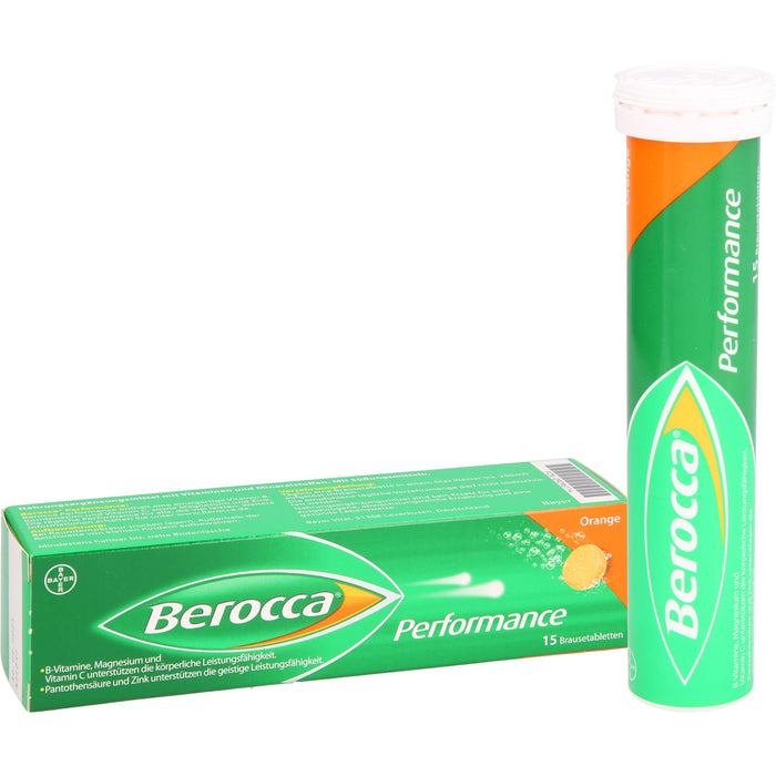 Berocca Performance Orange Brausetabletten, 15 pc Tablettes