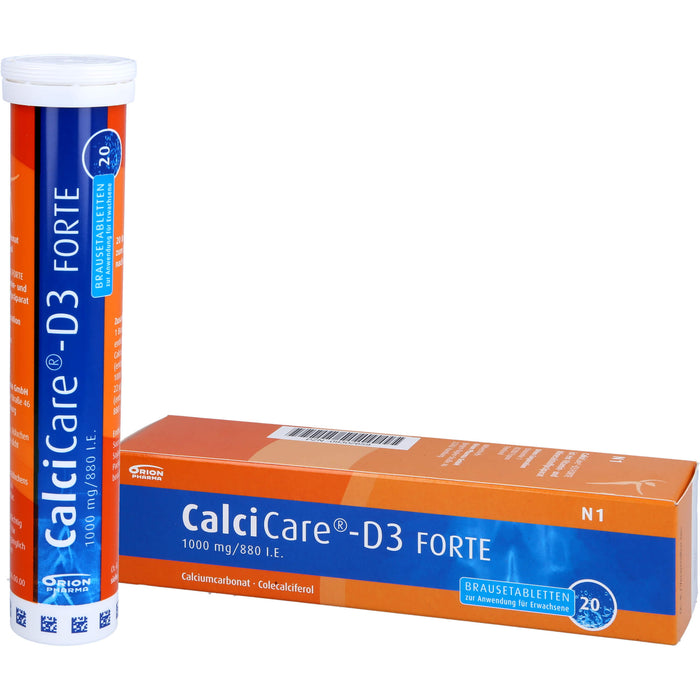 CalciCare-D3 forte Brausetabletten, 20 St. Tabletten