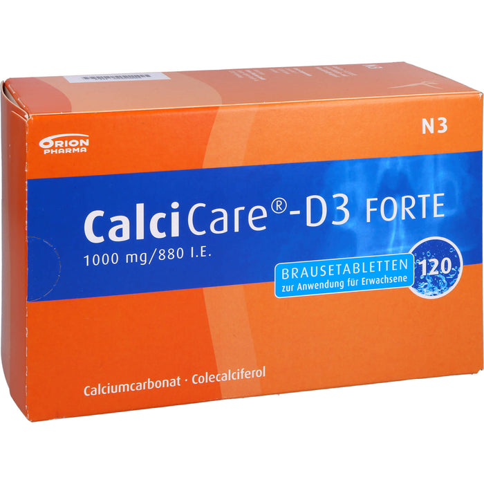 CalciCare-D3 FORTE 1000 mg/880 I.E. Brausetabletten, 120 St BTA