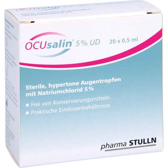 OCUsalin 5% UD, 20X0.5 ml ATR