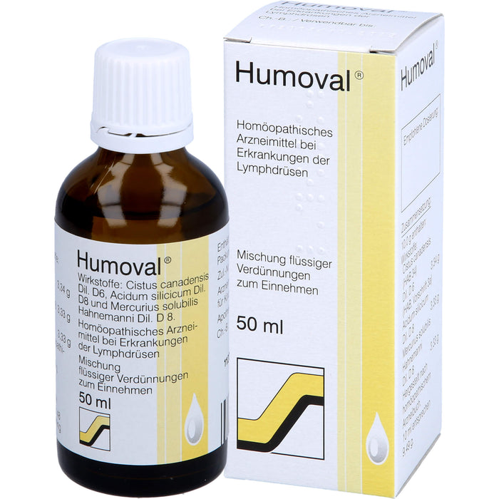 Humoval Mischung bei Erkrankungen der Lymphdrüsen, 50 ml Lösung