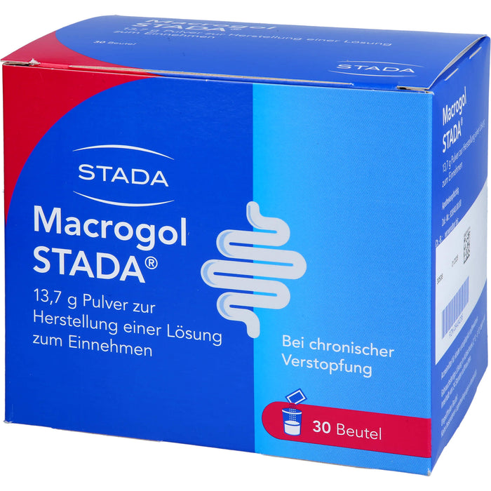 Macrogol STADA Pulver bei Verstopfungen, 30 pcs. Sachets