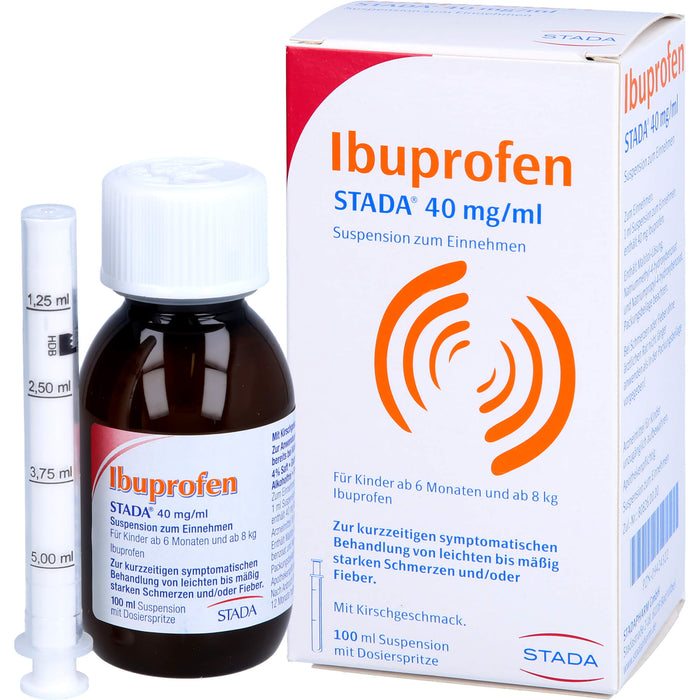 Ibuprofen STADA 40 mg/ml Suspension zum Einnehmen, 100 ml Lösung