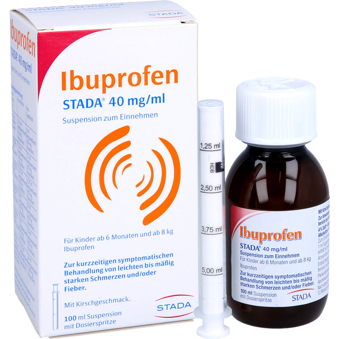 Ibuprofen STADA 40 mg/ml Suspension zum Einnehmen, 100 ml Solution