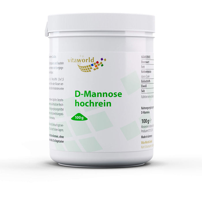 vitaworld D-Mannose hochrein Pulver, 100 g Poudre