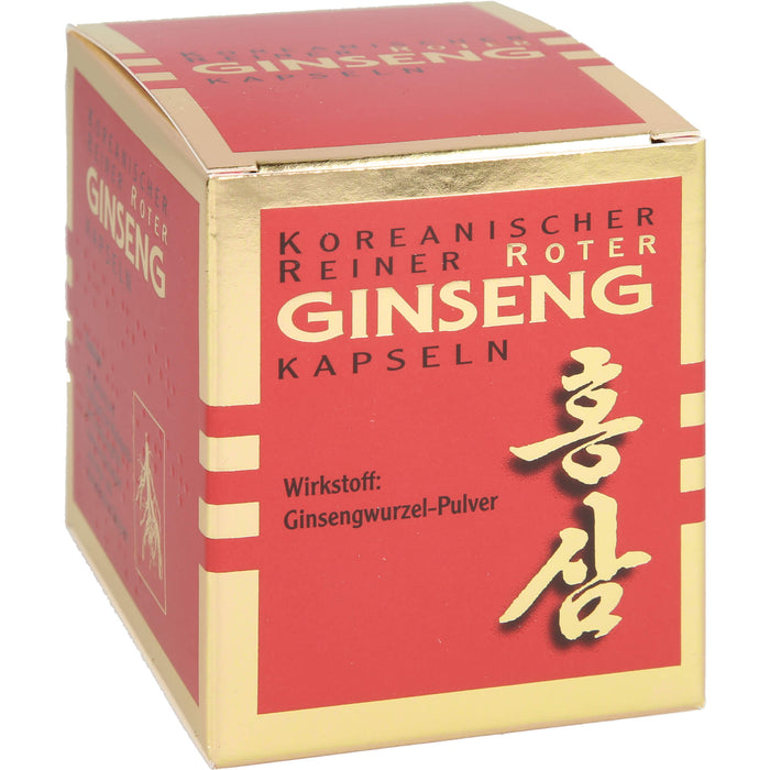 Koreanischer Reiner Roter Ginseng Wurzelpulver 300 mg Kapseln, 100 pc Capsules