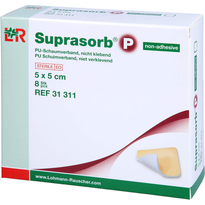 Suprasorb P PU-Schaumverband nicht klebend, 8 St VER