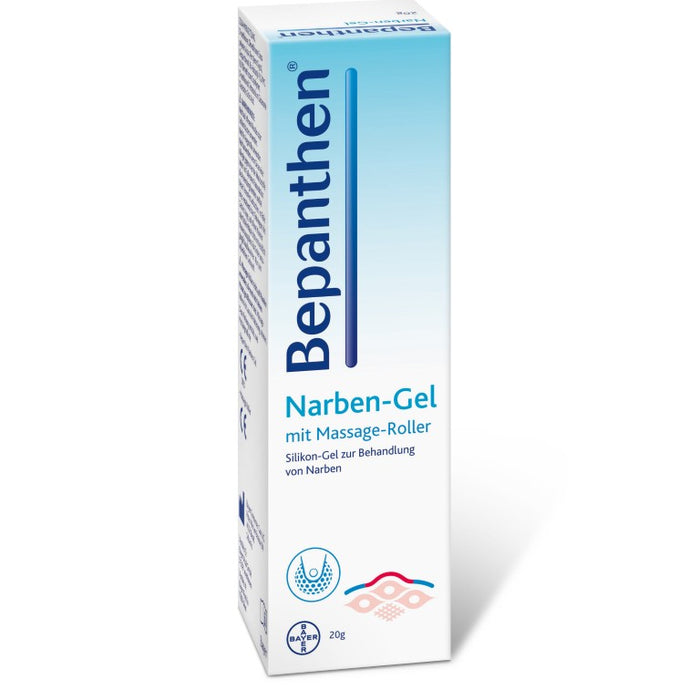 Bepanthen Narben-Gel mit Massage-Roller, 20 g Gel