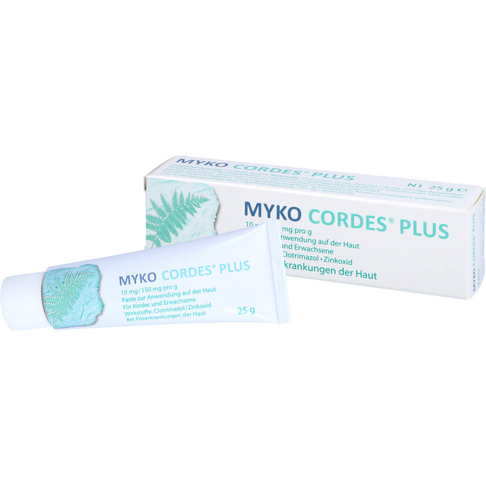 Myko Cordes Plus 10 mg/150 mg pro g, Paste zur Anwendung auf der Haut, 25 g PST