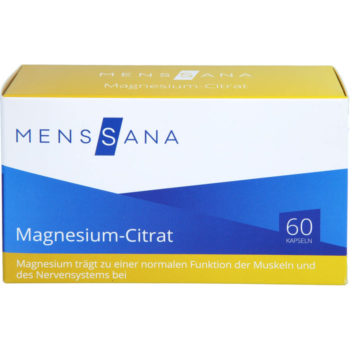 MensSana Magnesium-Citrat Kapseln, 60 pc Capsules