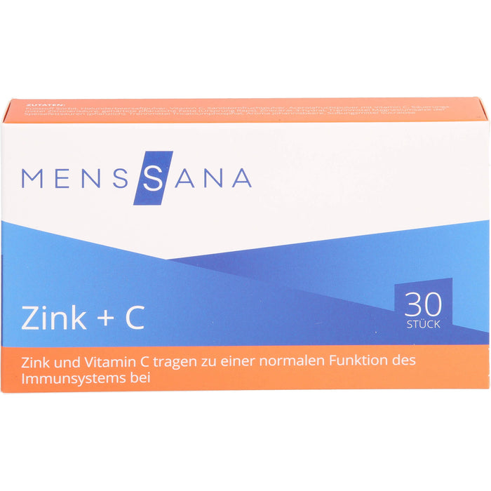 Zink + C MensSana, 30 pcs. Tablets