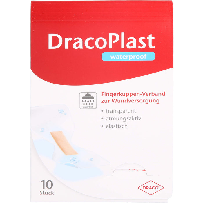 DracoPlast Waterproof Fingerkuppenverband, 10 St. Pflaster