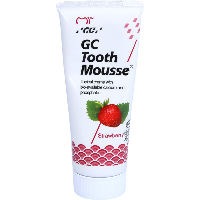 GC Tooth Mousse Erdbeere Creme, 40 g Dentifrice