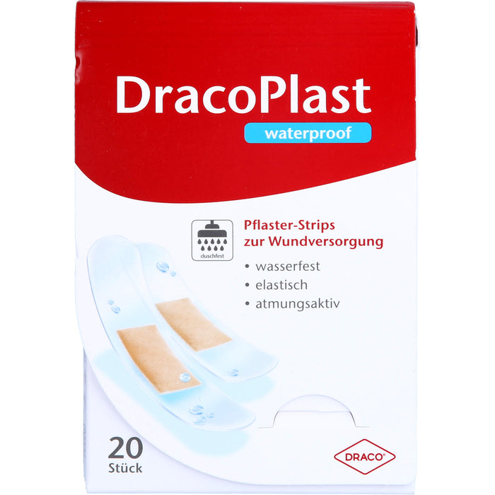 DracoPlast Waterproof Pflasterstrips sortiert, 20 pc Pansement