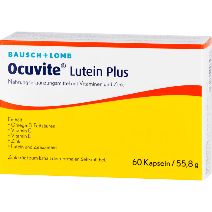 Ocuvite Lutein plus Kapseln, 60 pcs. Capsules