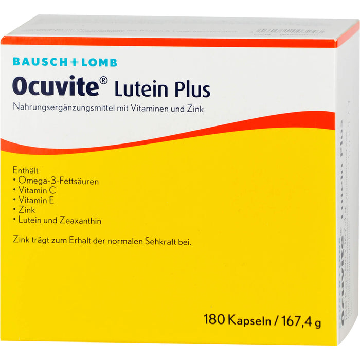 Ocuvite Lutein Plus Kapseln, 180 pcs. Capsules