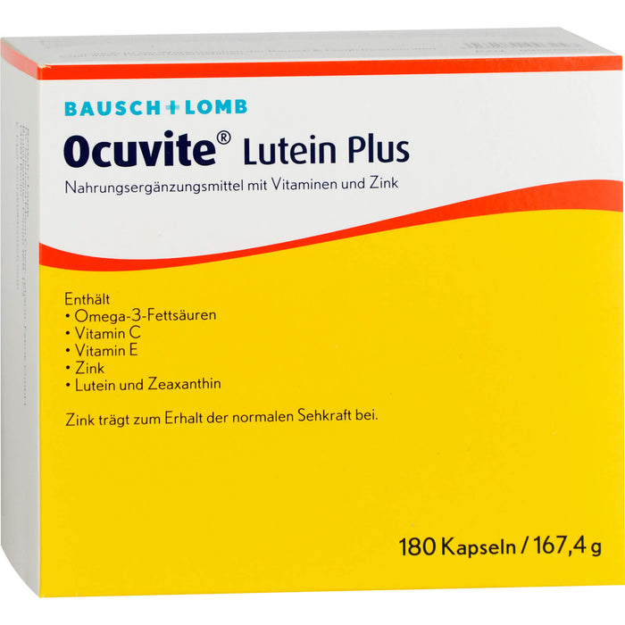 Ocuvite Lutein Plus Kapseln, 180 pcs. Capsules