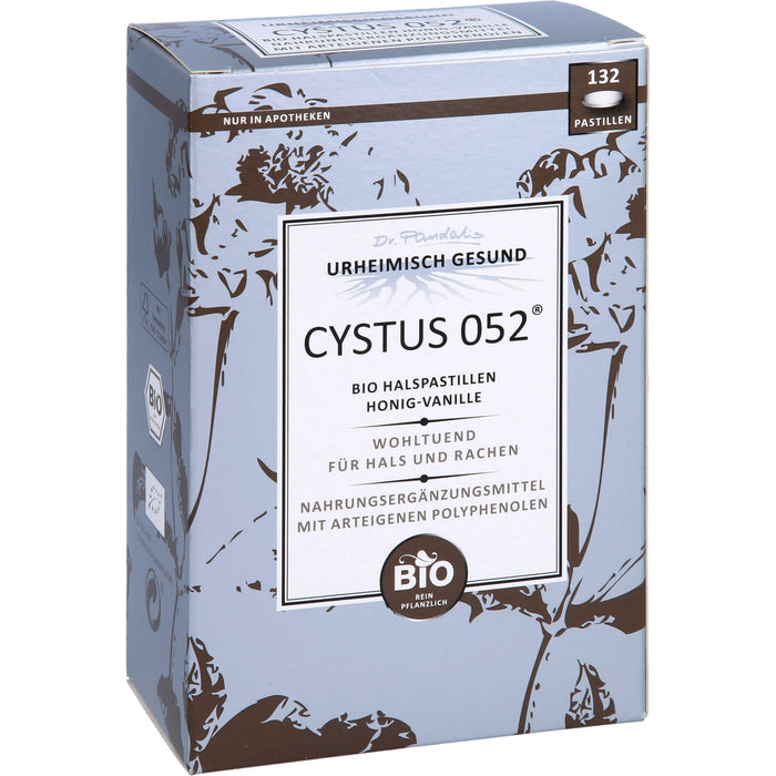 Dr. Pandalis CYSTUS 052 Bio Halspastillen Honig-Vanille, 132 pcs. Pastilles